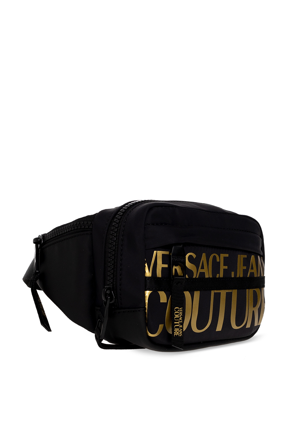 Black Belt bag with logo Versace Jeans Couture Vitkac Italy